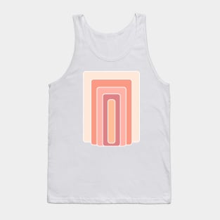 Peach Fuzz Art Deco arches Tank Top